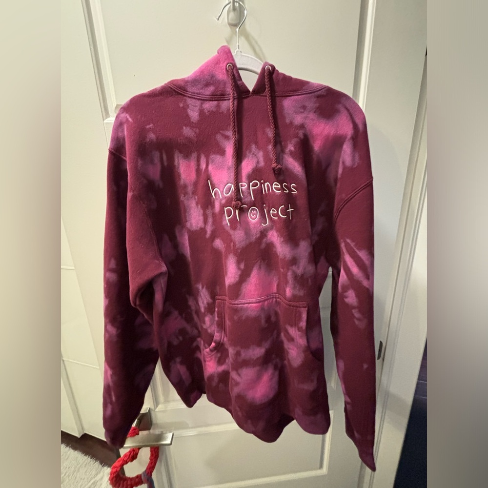 🥳 Happiness Project Tie Dye Hoodie 🥳